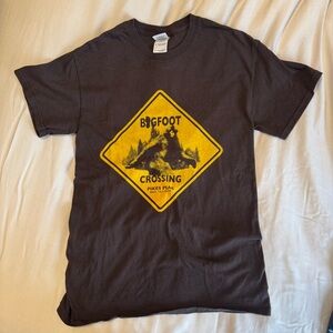 Bigfoot Crossing Pike’s Peak Colorado Graphic Tee - Brown & Yellow